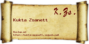 Kukta Zsanett névjegykártya